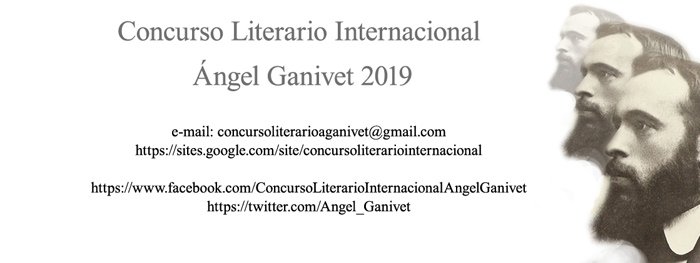 Concurso Literario Internacional Ángel Ganivet 2019