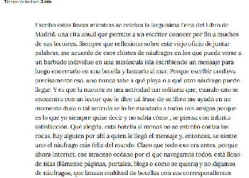 mensaje en una botella