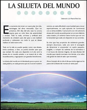 silueta del mundo