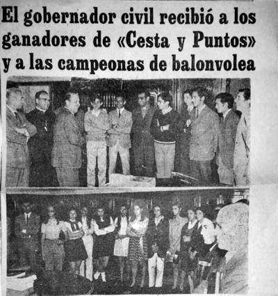 Campeones Cesta y Puntos y Balonvolea Valladolid 1970